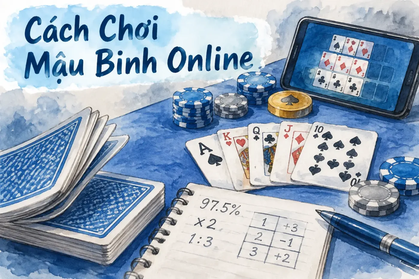 Mậu Binh, hay còn biết đến với tên gọi là "Thùng" hoặc "Bin" - Cách Chơi Mậu Binh Online
