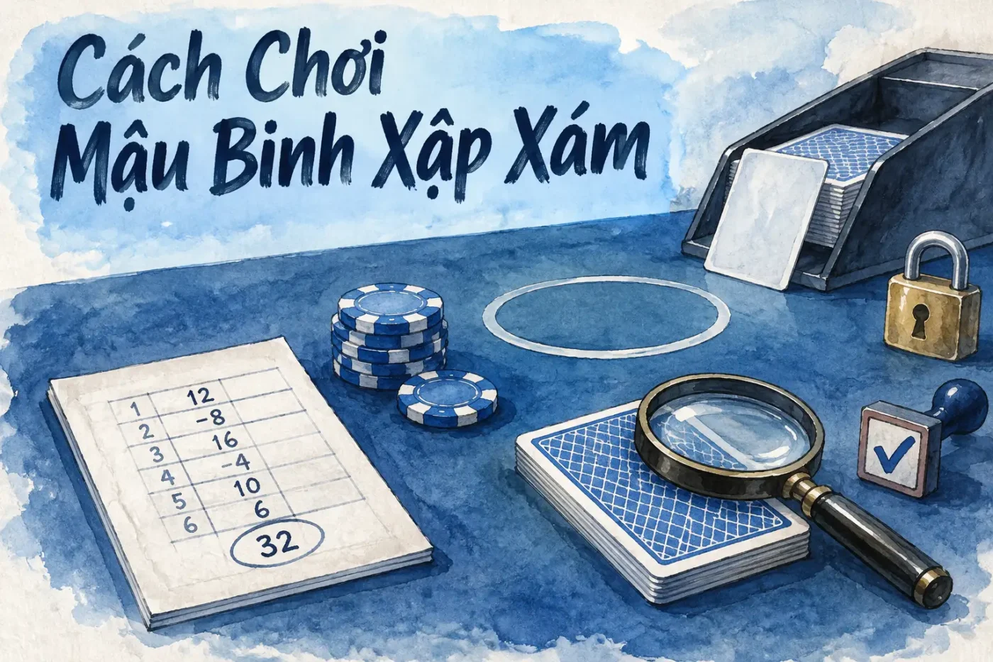 Trò chơi Mậu Binh, hay còn gọi là Xập Xám, có nguồn gốc từ Trung Quốc và đã du nhập vào Việt Nam từ nhiều năm trước - Cách