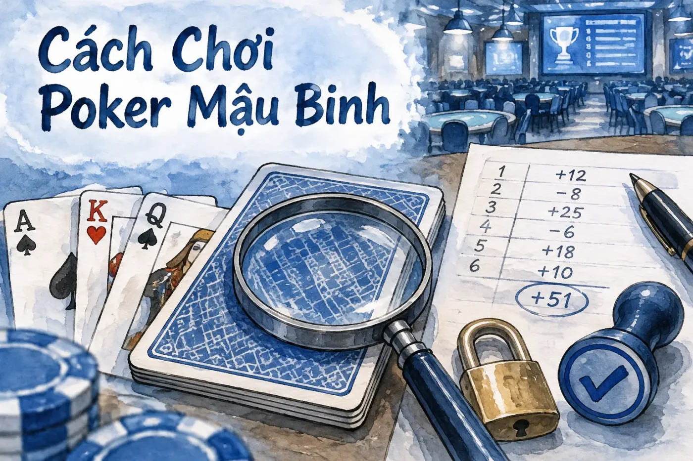 Poker Mậu Binh, còn được biết đến với tên gọi Tiến Lên Miền Nam - Cách Chơi Poker Mậu Binh