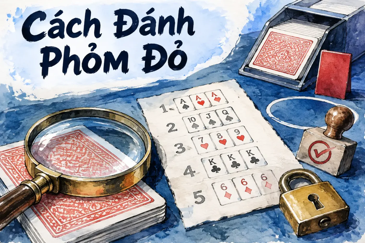 Cách Đánh Phỏm Đỏ