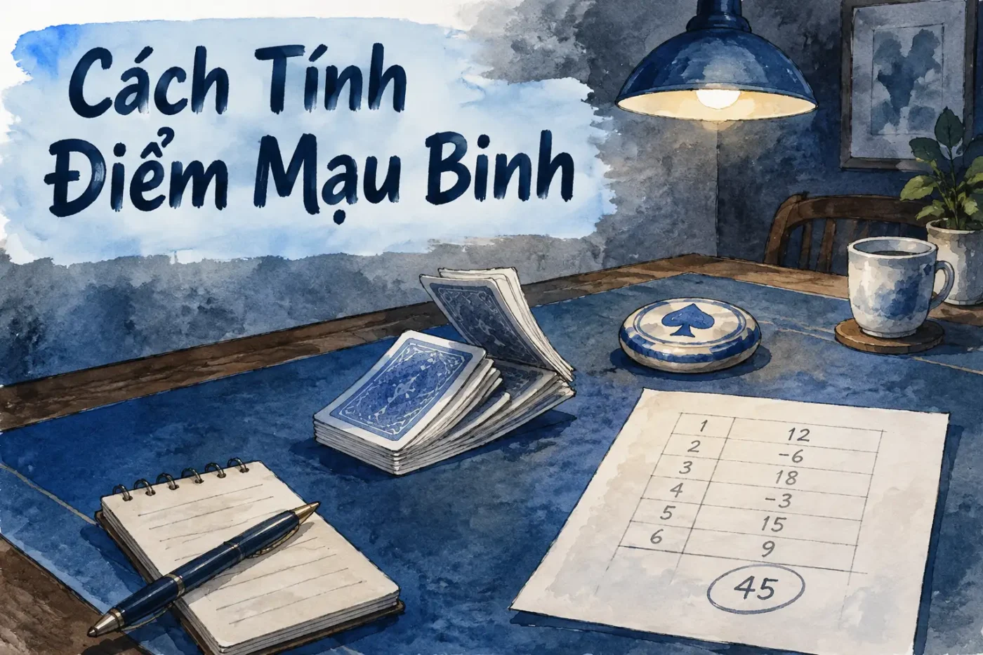 Mậu Binh là trò đánh bài sử dụng 52 lá bài, thường chơi từ 2 đến 4 người - Cách Tính Điểm Mậu Binh