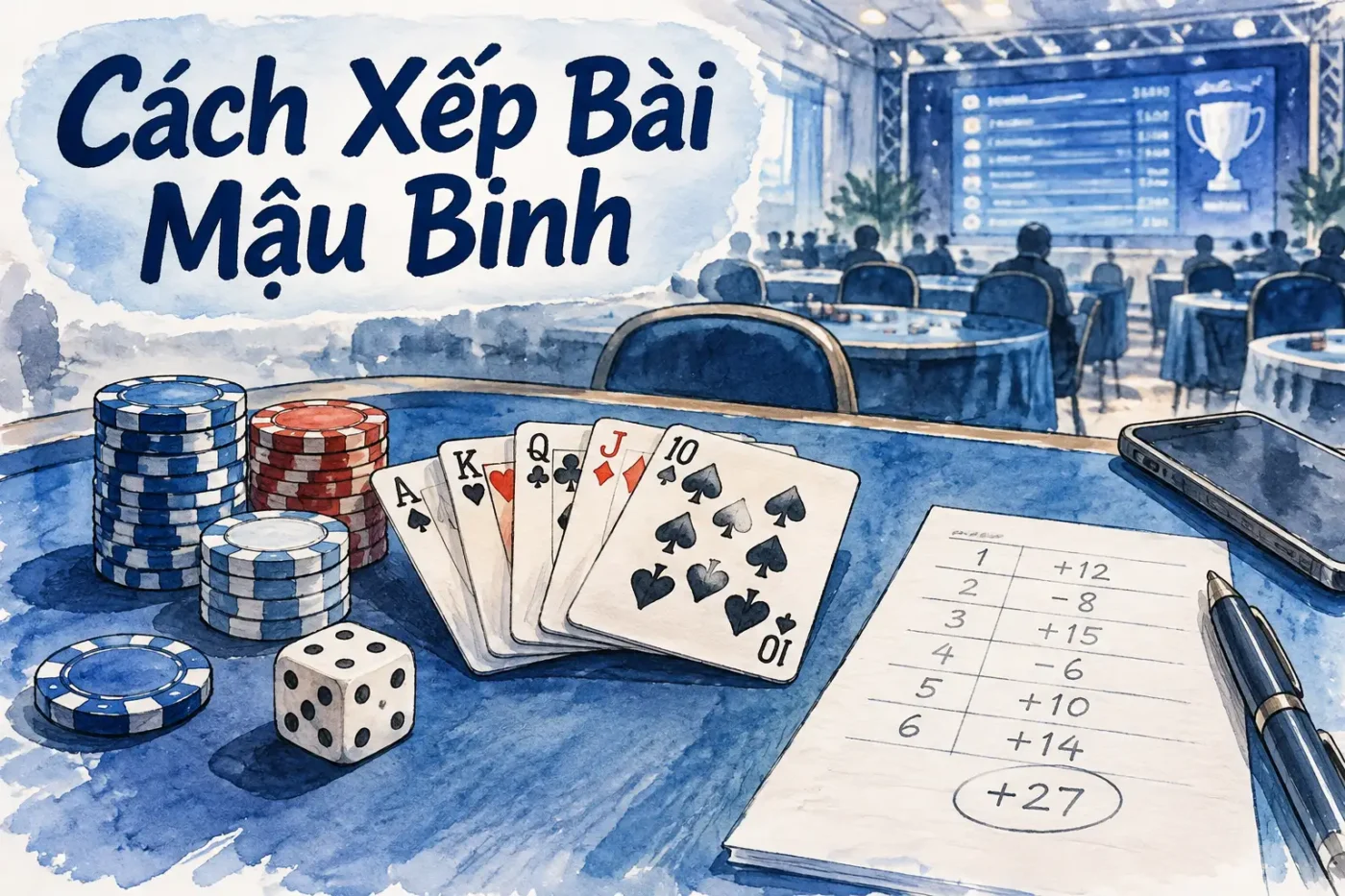 Game bài Mậu Binh, hay còn gọi là Binh Xập Xám - Cách Xếp Bài Mậu Binh