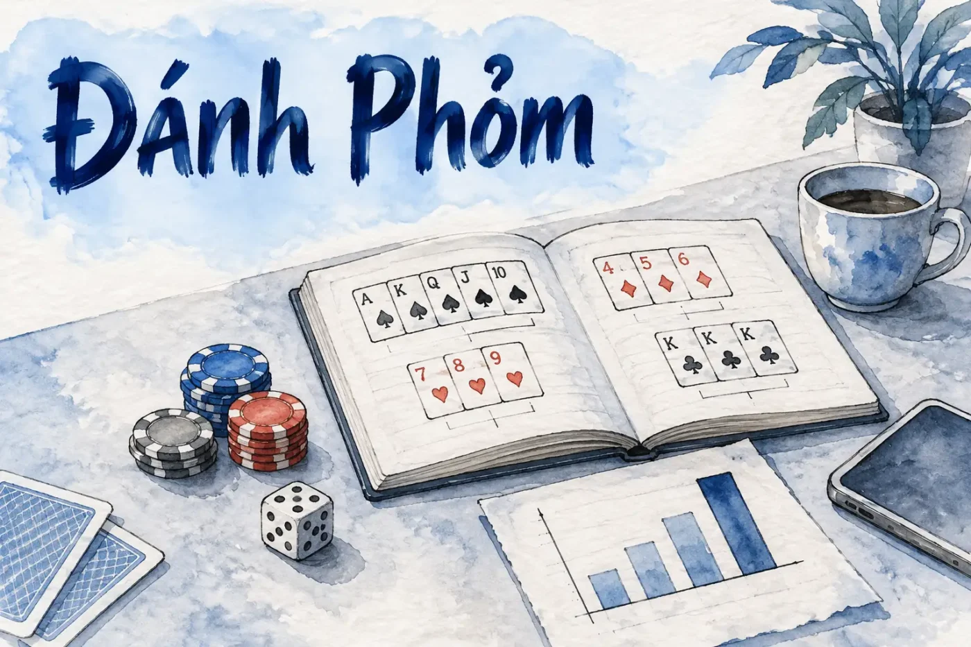 Đánh phỏm, một trò chơi bài thú vị và hài hước