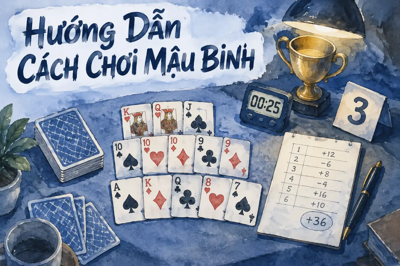 Mậu Binh thường được chơi với bộ bài Tây 52 lá và có từ 2 đến 4 người chơi - Hướng Dẫn Cách Chơi Mậu Binh Trong Ongame