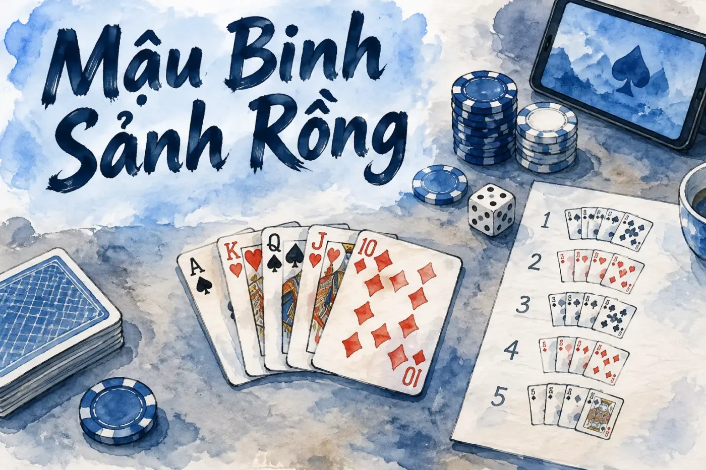Mậu Binh có nguồn gốc từ phương Tây, nhưng đã được người Việt Nam biến đổi sao cho phù hợp với văn hóa và lối chơi của mình