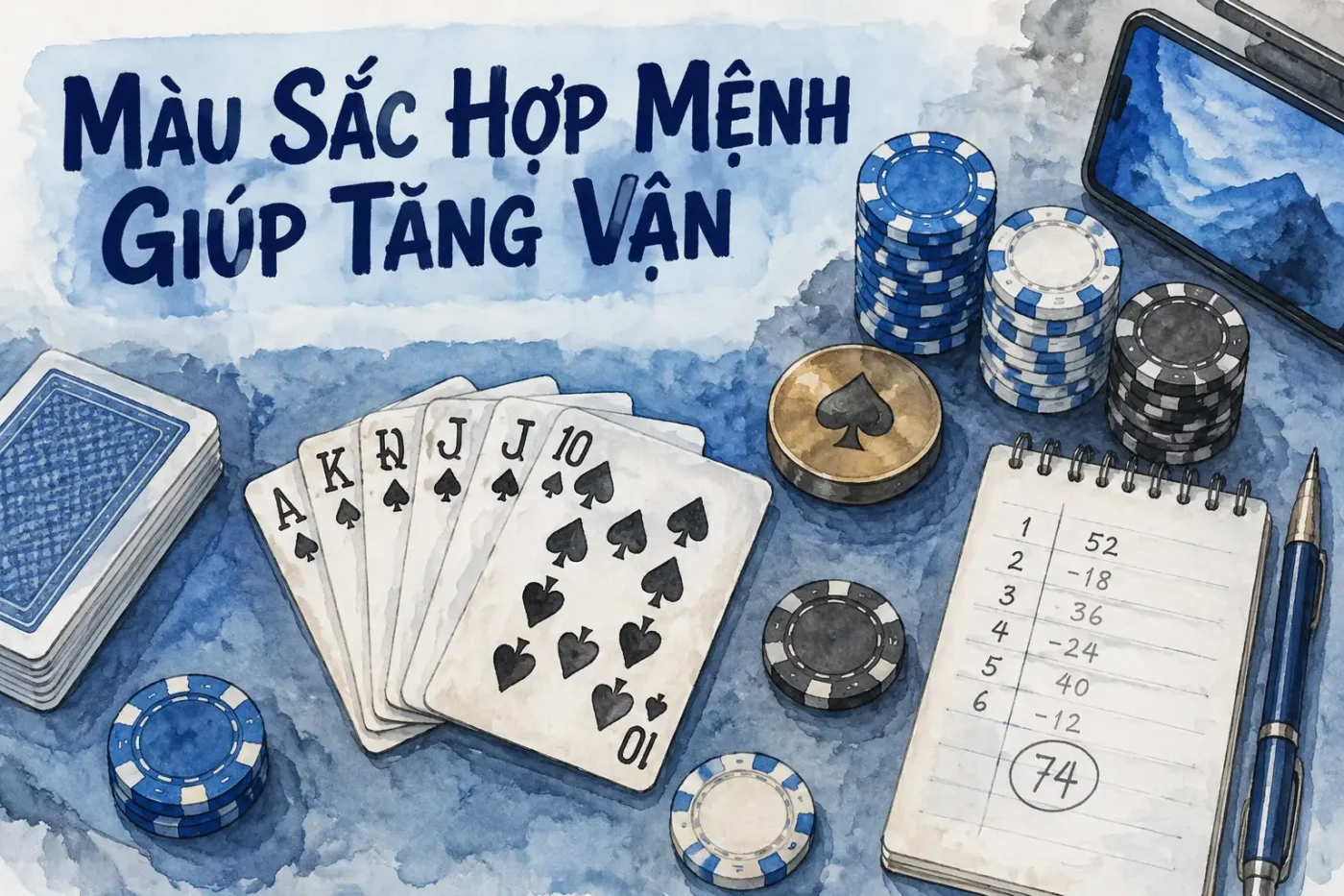 Màu sắc hợp mệnh giúp tăng vận may khi chơi tiến lên miền nam?