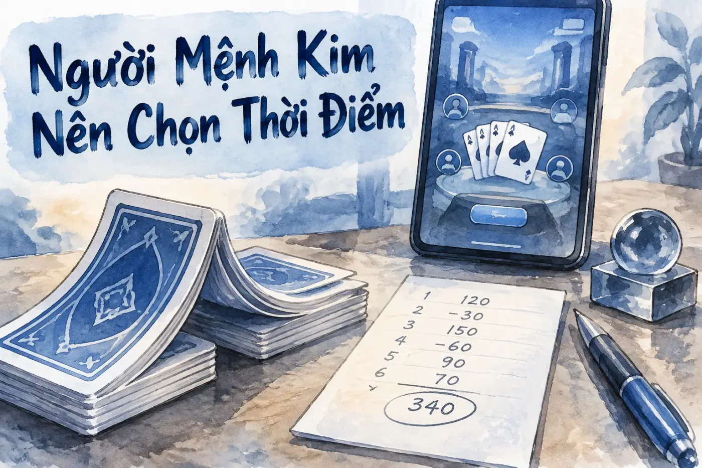 Người mệnh Kim nên chọn thời điểm nào để chơi phỏm